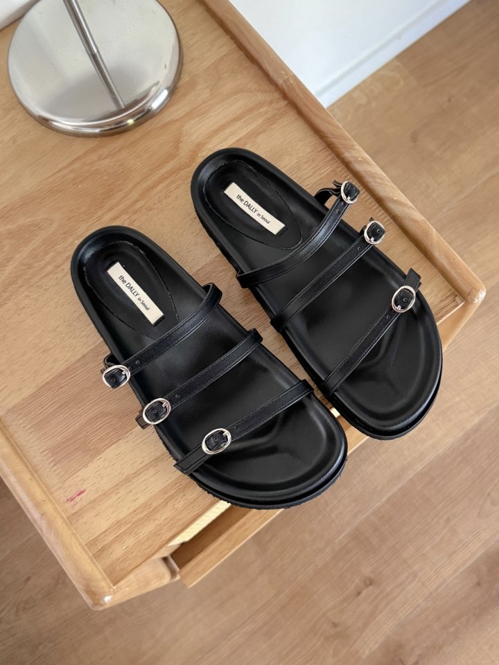 Vade - Korean Women Fashion - #womensfashion - Strap Buckle Sandals Birkenstock Slipper - 6