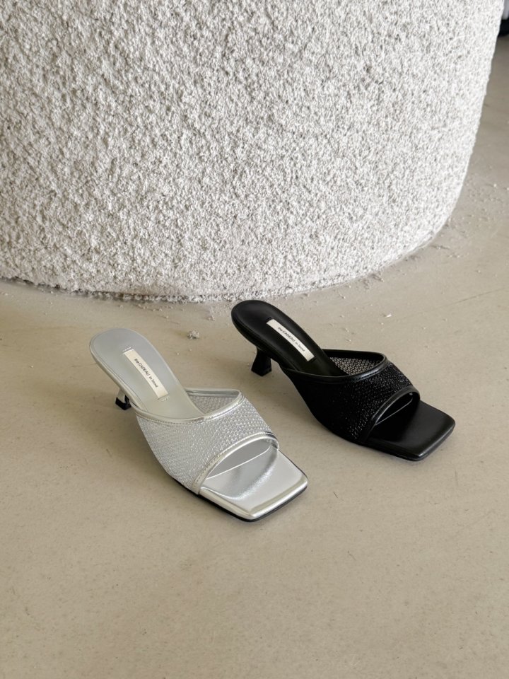 Vade - Korean Women Fashion - #momslook - Bermuda Square Sandals Heel - 4