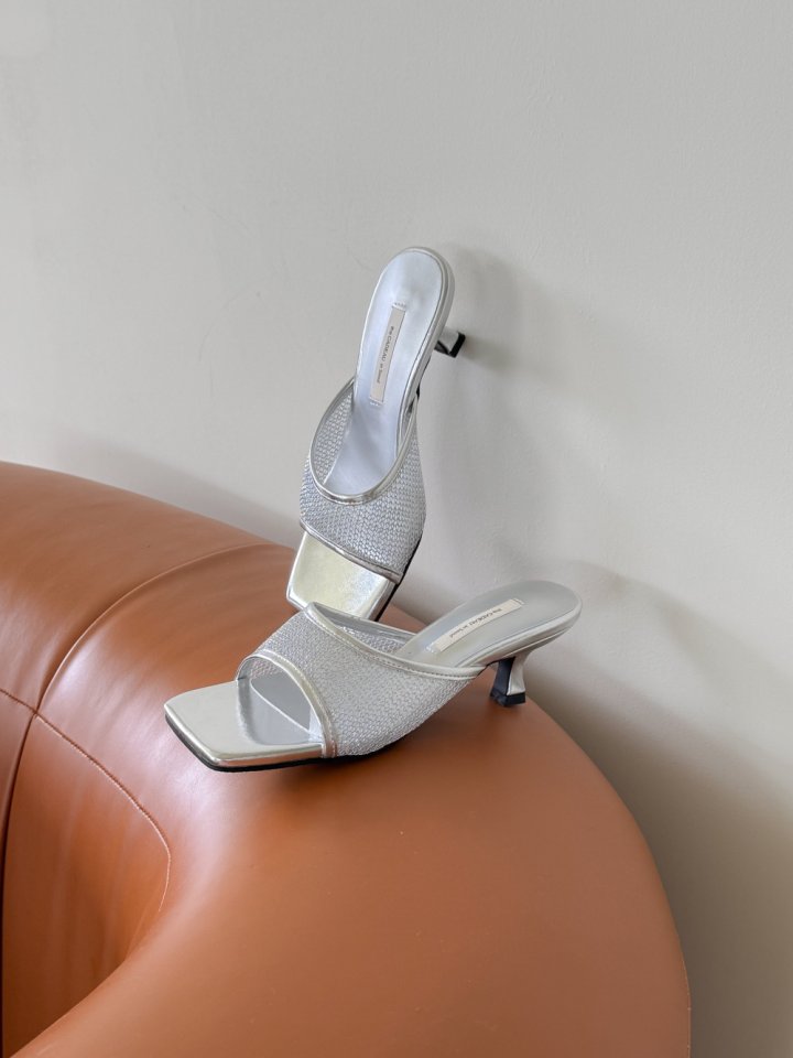 Vade - Korean Women Fashion - #womensfashion - Bermuda Square Sandals Heel - 8