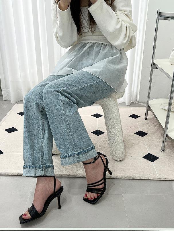 Vade - Korean Women Fashion - #womensfashion - Square Strap Sandals - 8
