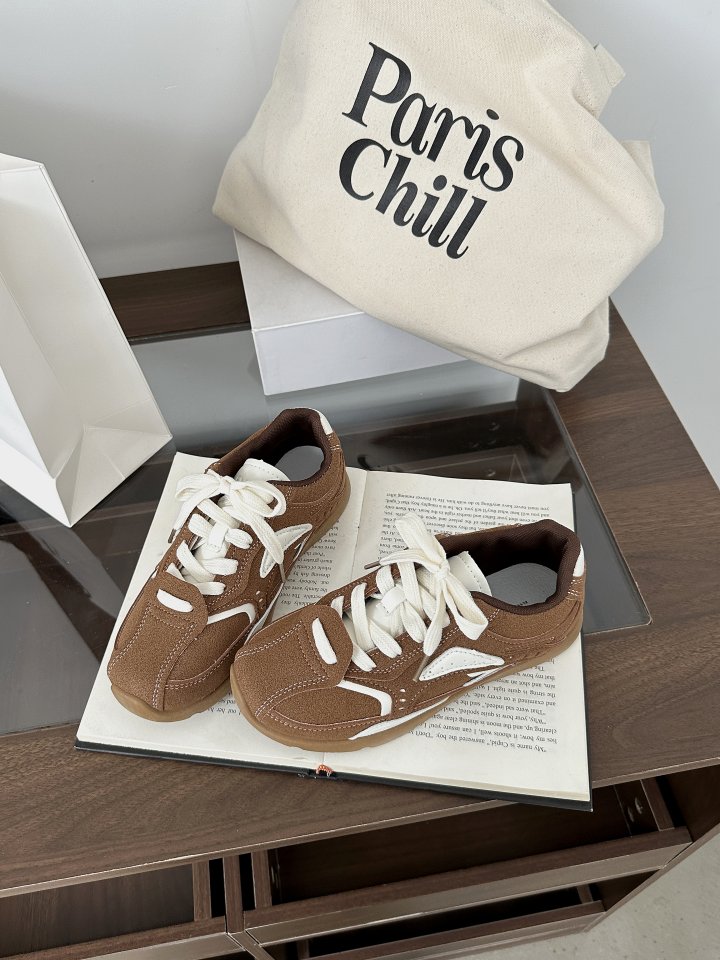Vade - Korean Women Fashion - #womensfashion - Basic Sneakers Round - 11