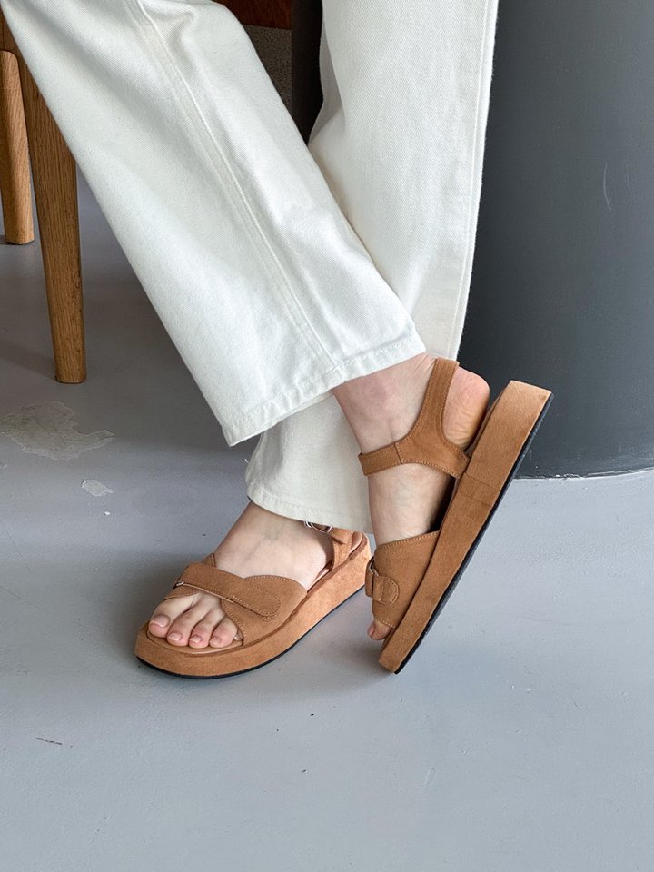 Vade - Korean Women Fashion - #womensfashion - Sandals Ribbon Platform - 7