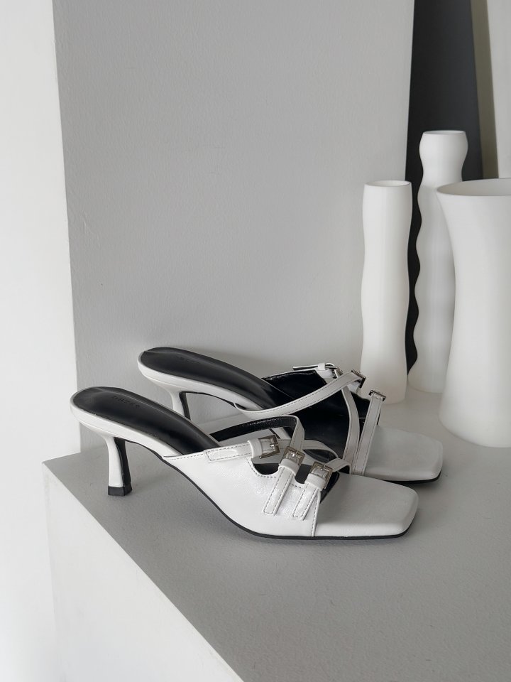 Vade - Korean Women Fashion - #womensfashion - Slim X Strap Slingback - 3