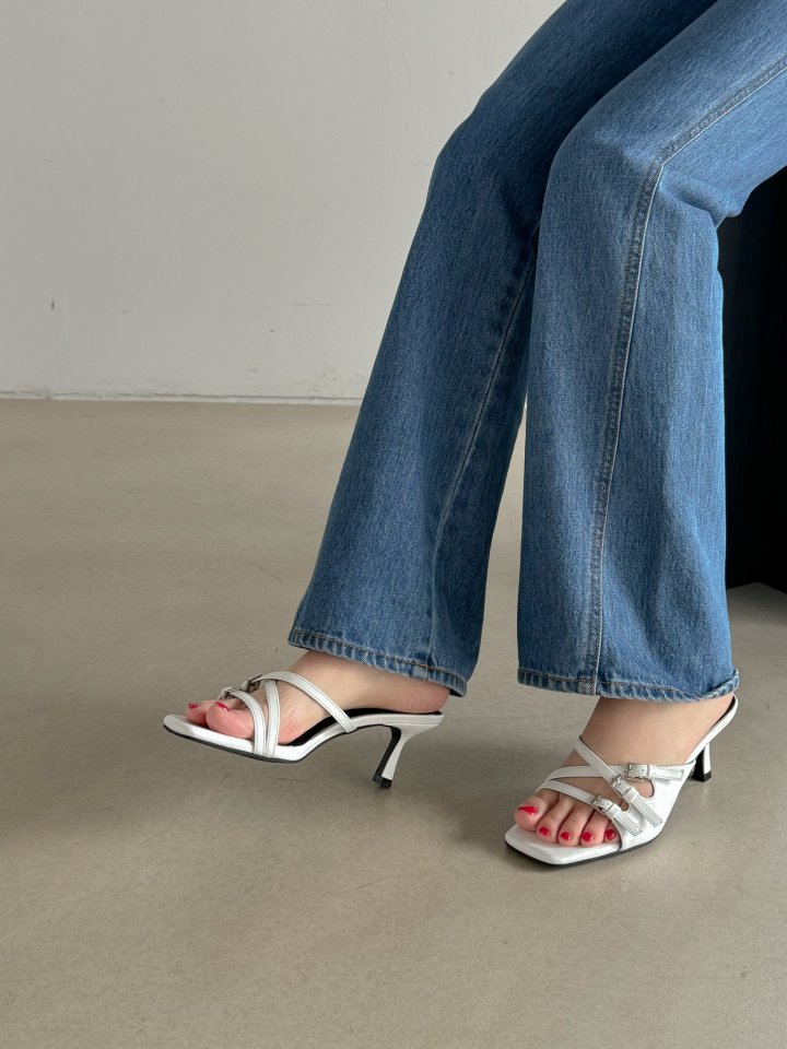 Vade - Korean Women Fashion - #womensfashion - Slim X Strap Slingback - 7
