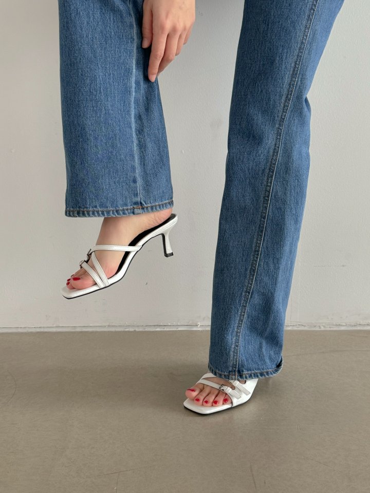 Vade - Korean Women Fashion - #womensfashion - Slim X Strap Slingback - 9