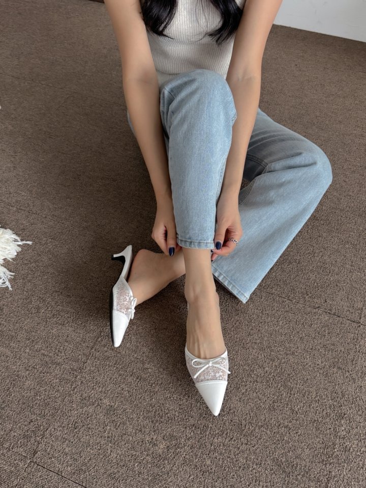 Vade - Korean Women Fashion - #womensfashion - Stiletto Ribbon Sandals - 11