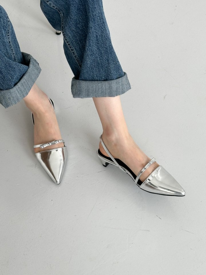 Vade - Korean Women Fashion - #womensfashion - Low Heel Stiletto Mid Heel Shoes - 5