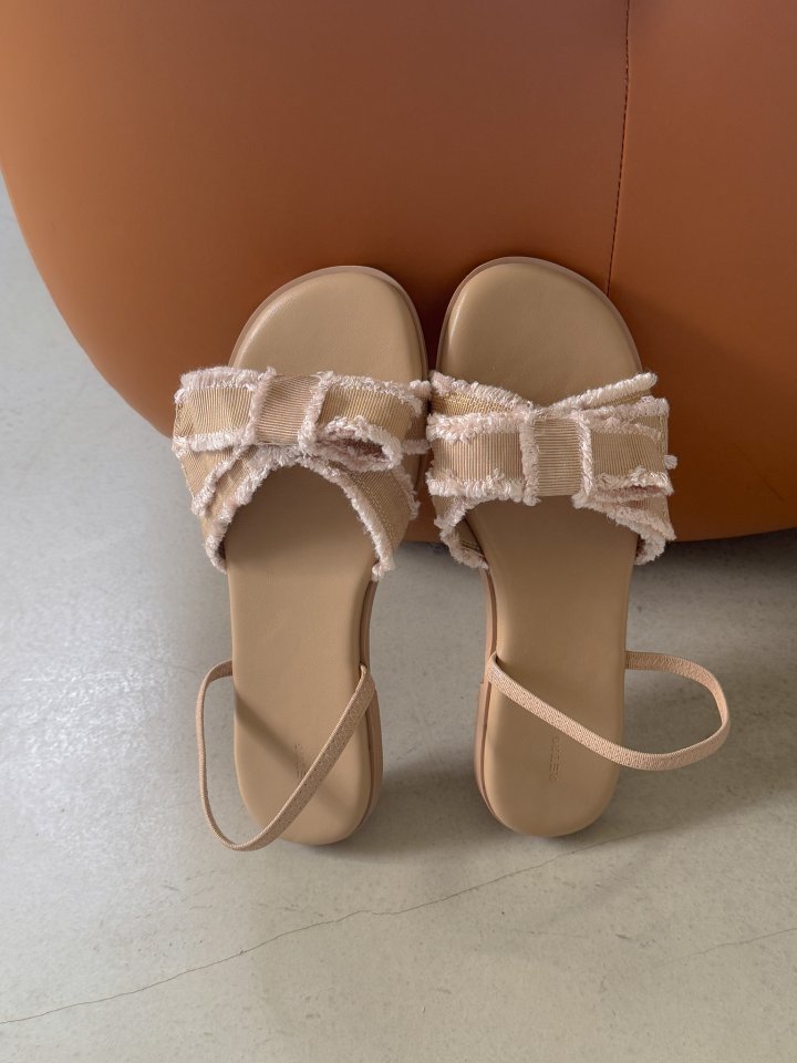 Vade - Korean Women Fashion - #womensfashion - Ribbon Slipper Sandals - 9
