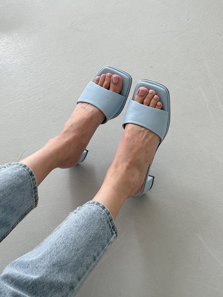 Vade - Korean Women Fashion - #momslook - Summer Mule Sandals Slipper Heels - 4