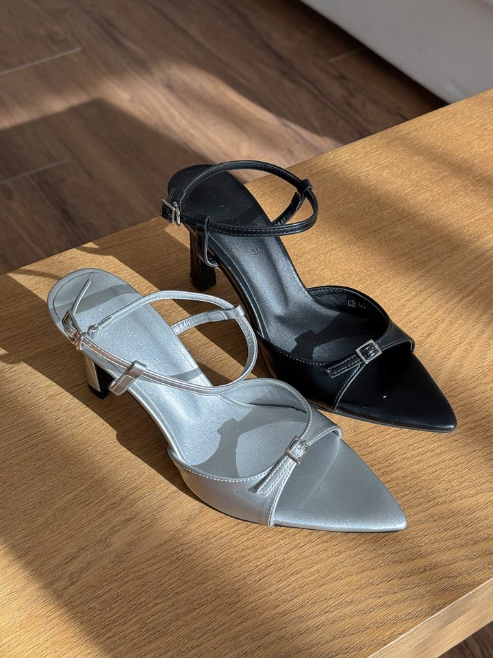 Vade - Korean Women Fashion - #womensfashion - Stiletto Mary Jane Slipper Sandals