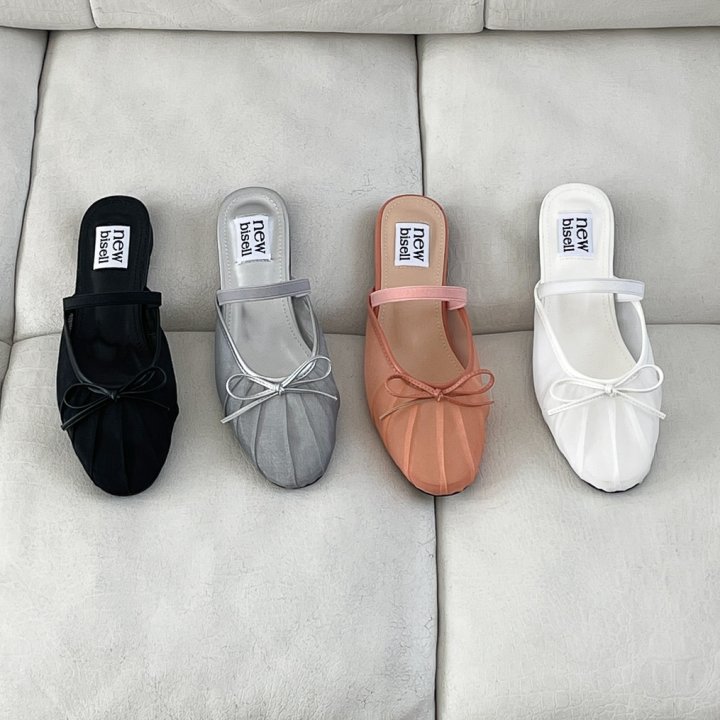 Vade - Korean Women Fashion - #womensfashion - Basic Ribbon Mary Jane Bloafer Flats - 12
