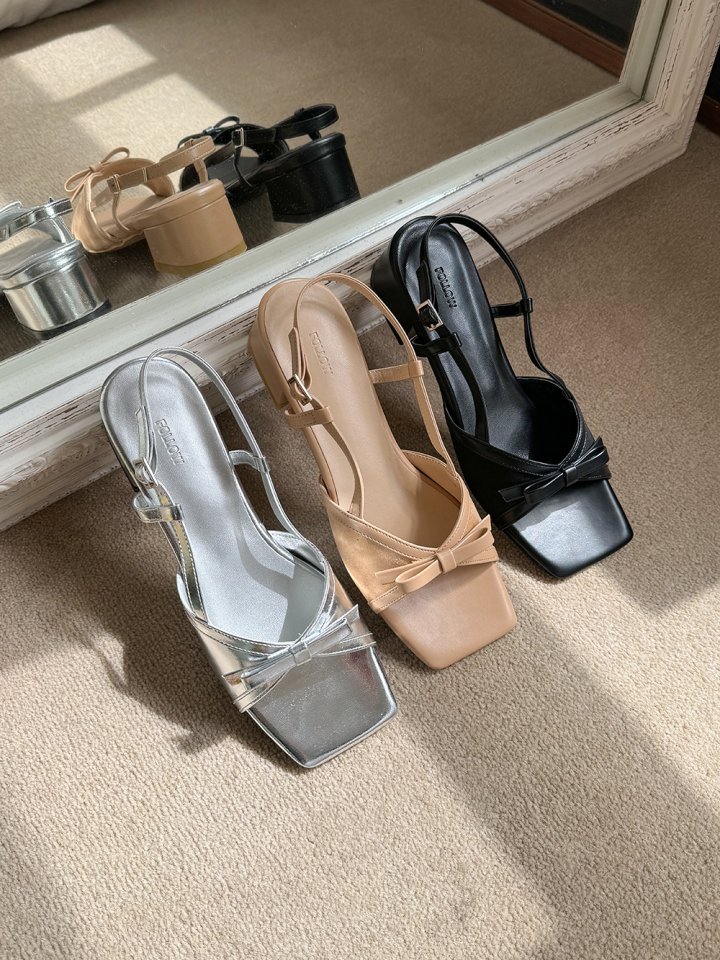Vade - Korean Women Fashion - #womensfashion - Sandals Slingback Heels - 2