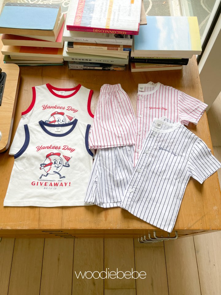 Woodie - Korean Baby Fashion - #babyboutiqueclothing - Yankees Set (set of 3) - 9
