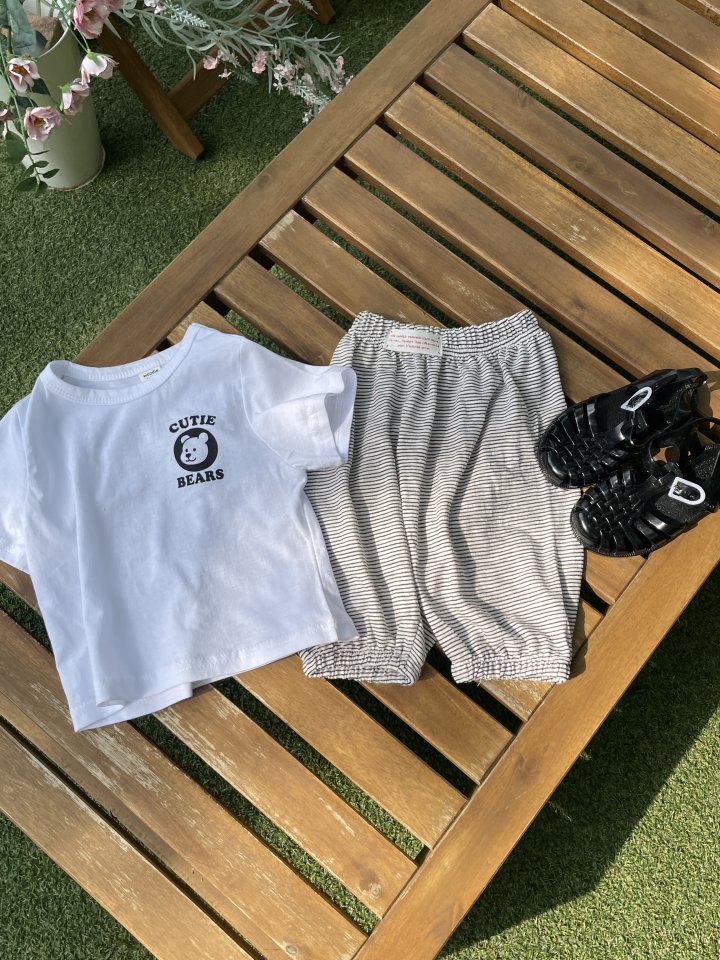 Woodie - Korean Baby Fashion - #babyfashion - Cutie Bear Tee - 9