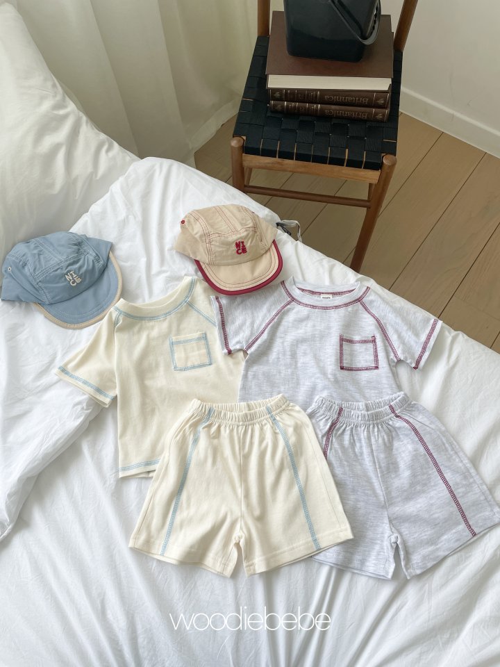 Woodie - Korean Baby Fashion - #babygirlfashion - Stitch Set - 4
