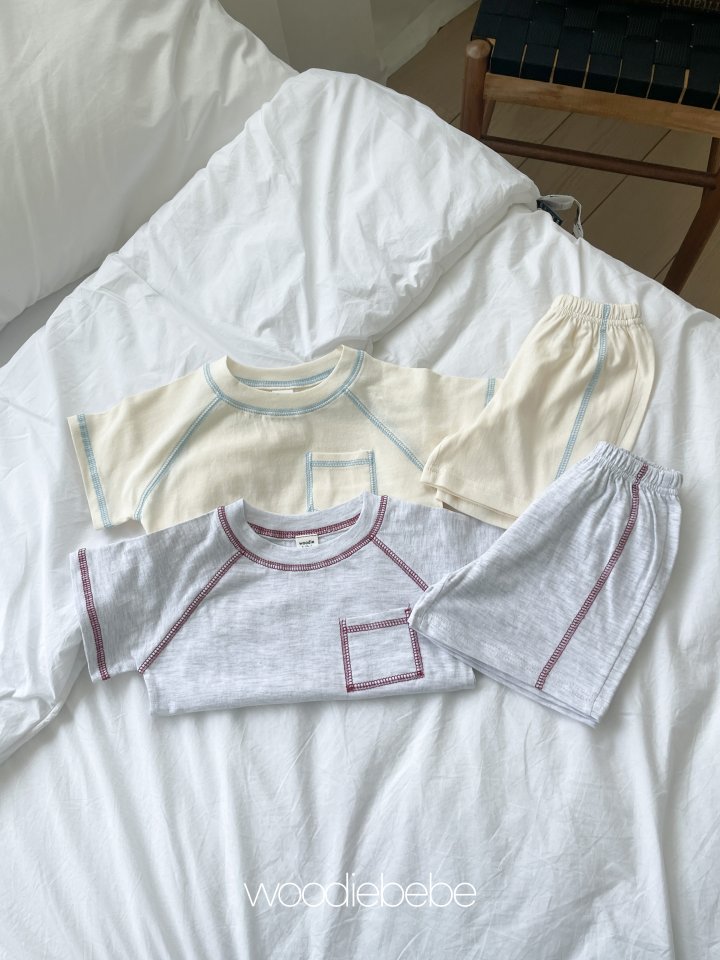 Woodie - Korean Baby Fashion - #babyoninstagram - Stitch Set - 5