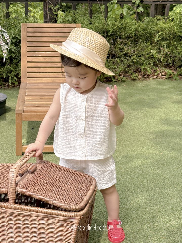 Woodie - Korean Baby Fashion - #babyoninstagram - Vest Set - 3