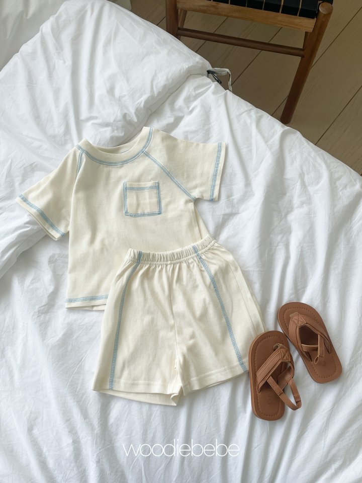 Woodie - Korean Baby Fashion - #babyootd - Stitch Set - 6