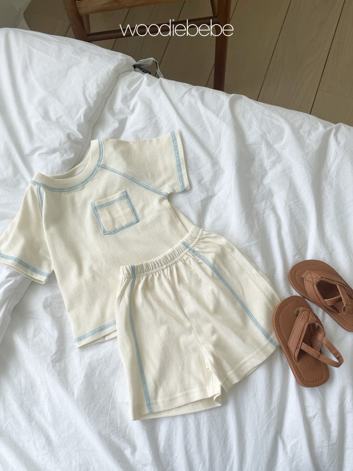 Woodie - Korean Baby Fashion - #babyoutfit - Stitch Set - 8