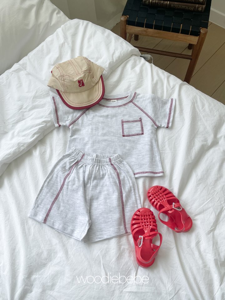 Woodie - Korean Baby Fashion - #onlinebabyboutique - Stitch Set - 10
