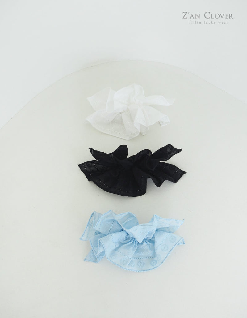 Zan Clover - Korean Children Fashion - #Kfashion4kids - Eyelet Lace Hair Clip - 2