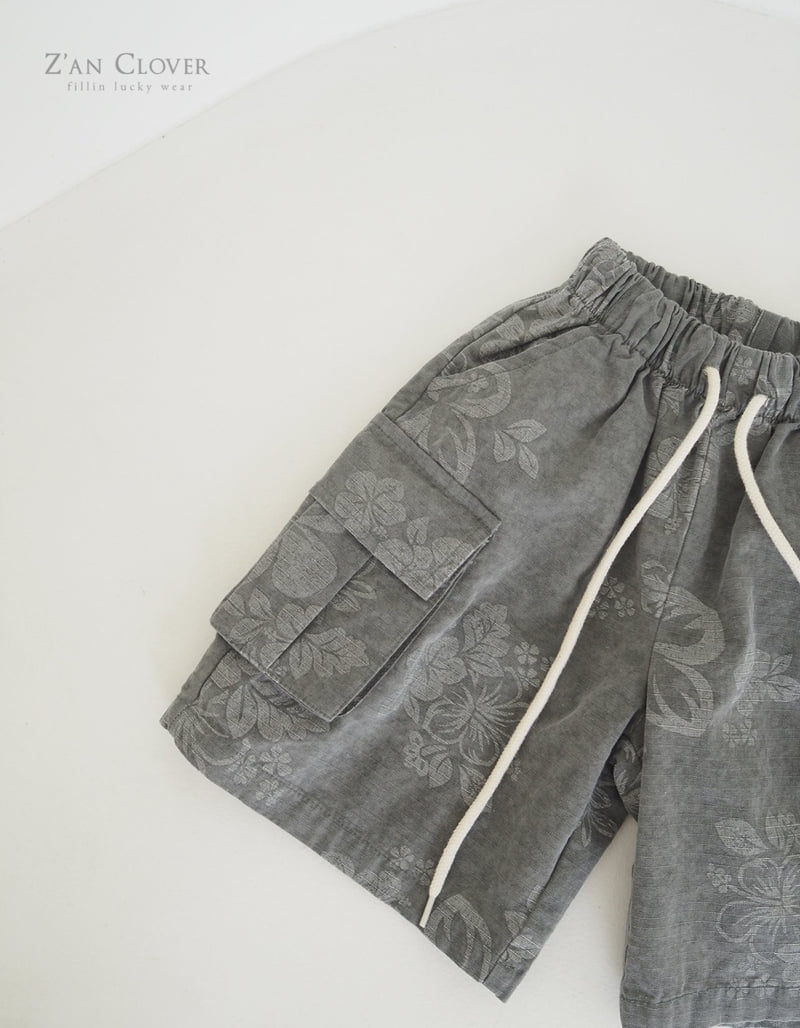 Zan Clover - Korean Children Fashion - #Kfashion4kids - Flower Cargo Bermuda Pants - 11