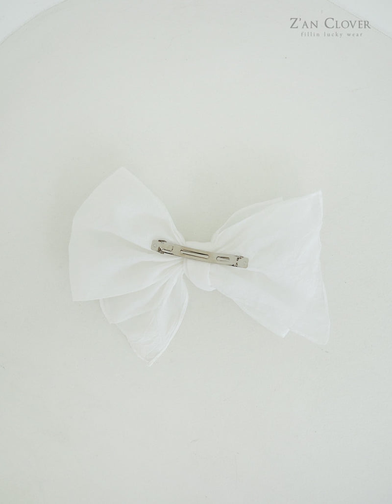Zan Clover - Korean Children Fashion - #Kfashion4kids - Wrinkled Ribbon Clip - 10