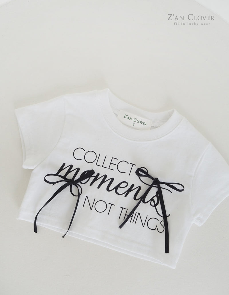 Zan Clover - Korean Children Fashion - #Kfashion4kids - Collect Ribbon Short Tee - 6