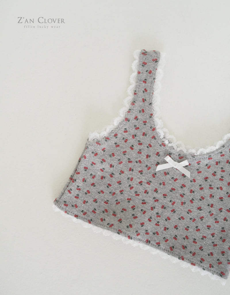 Zan Clover - Korean Children Fashion - #Kfashion4kids - Cherry Sleeveless - 6