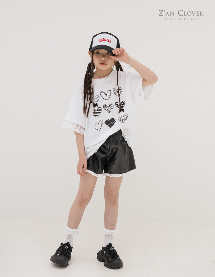 Zan Clover - Korean Children Fashion - #Kfashion4kids - Leather Lace Shorts - 9