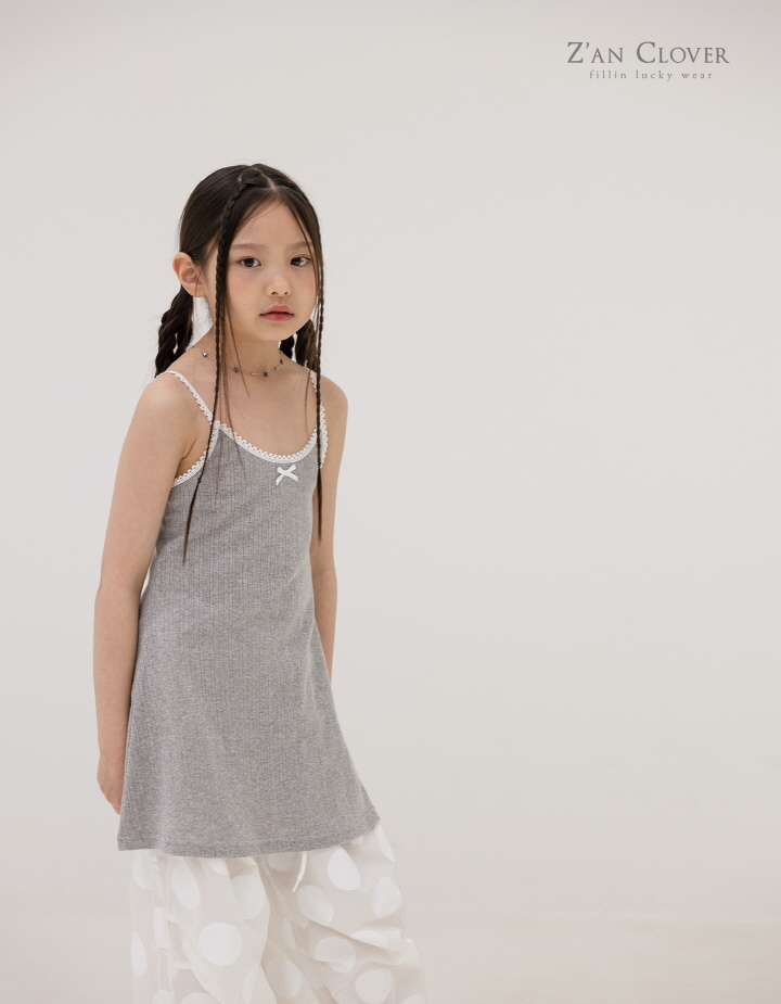 Zan Clover - Korean Children Fashion - #Kfashion4kids - Eyelet Slip One-piece - 7