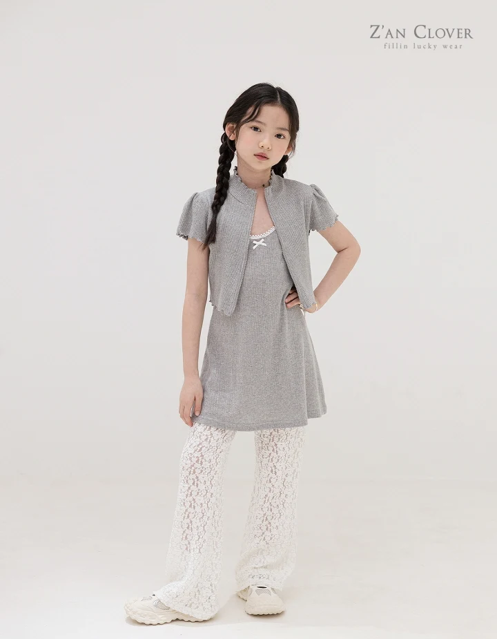 Zan Clover - Korean Children Fashion - #Kfashion4kids - Ribbed Short Zip-Up - 11