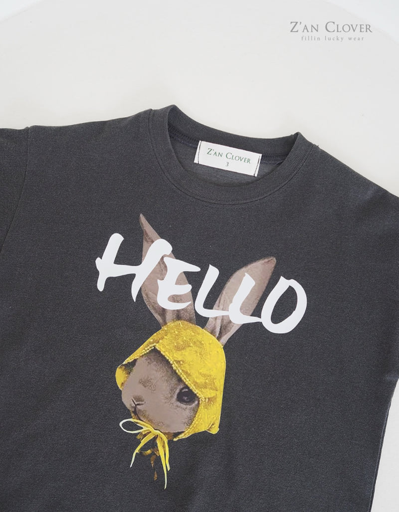 Zan Clover - Korean Children Fashion - #childofig - Hello Rabbit Tee - 9