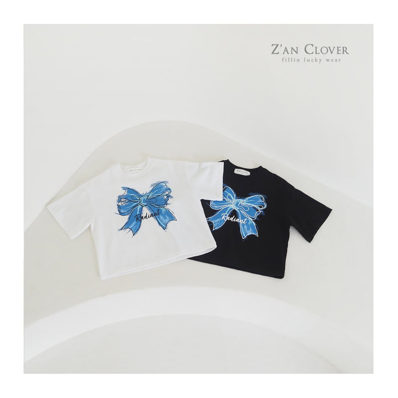 Zan Clover - Korean Children Fashion - #childofig - Blue Ribbon Tee