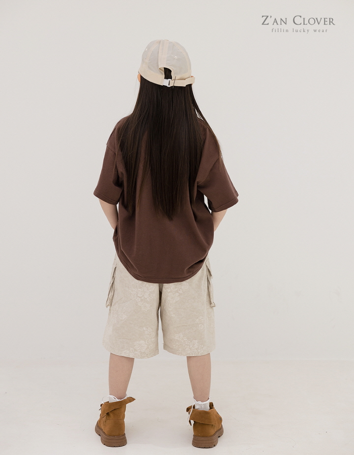 Zan Clover - Korean Children Fashion - #childofig - Flower Cargo Bermuda Pants - 12