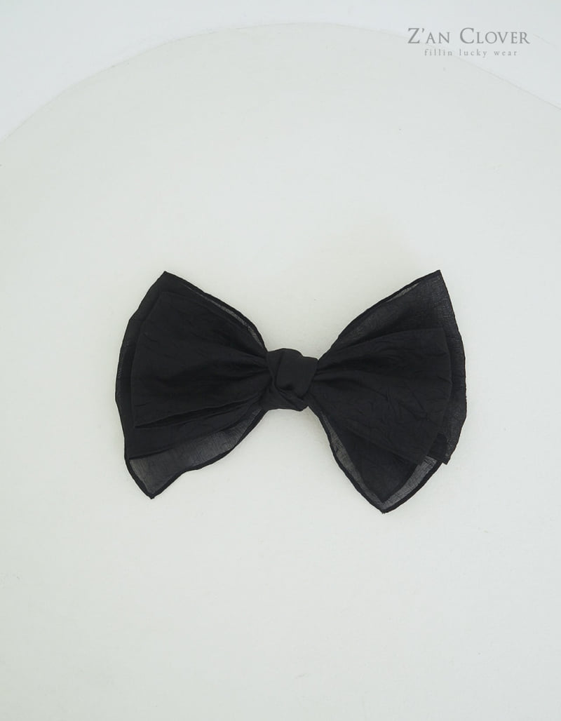 Zan Clover - Korean Children Fashion - #childrensboutique - Wrinkled Ribbon Clip - 3