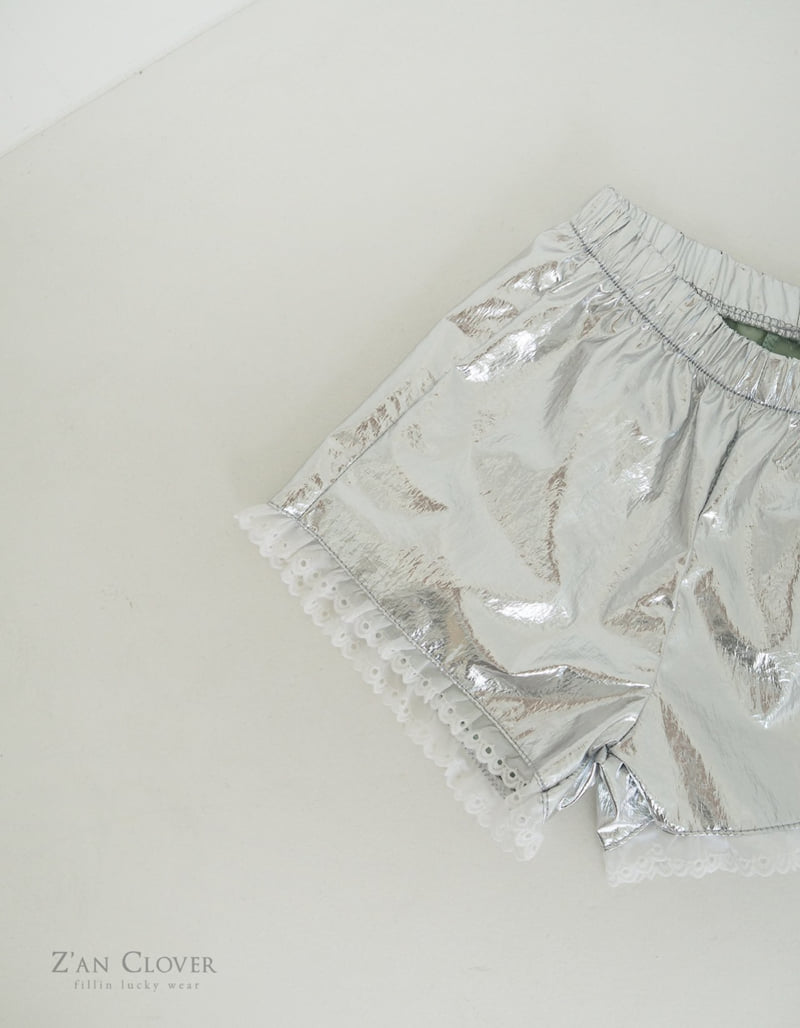 Zan Clover - Korean Children Fashion - #childrensboutique - Leather Lace Shorts - 6