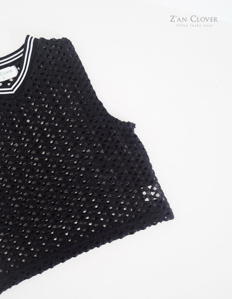 Zan Clover - Korean Children Fashion - #childrensboutique - Soft Mesh Sleeveless - 11