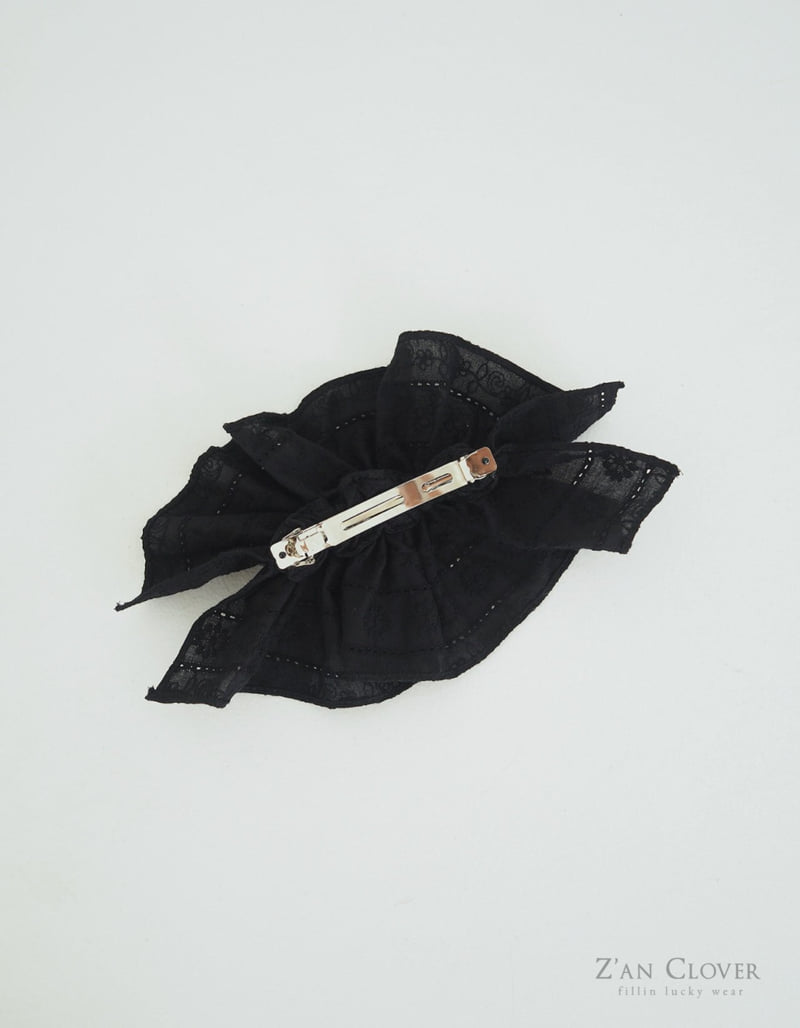 Zan Clover - Korean Children Fashion - #designkidswear - Eyelet Lace Hair Clip - 12