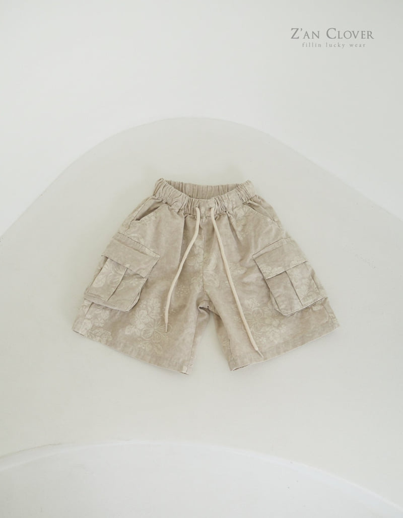 Zan Clover - Korean Children Fashion - #designkidswear - Flower Cargo Bermuda Pants - 5