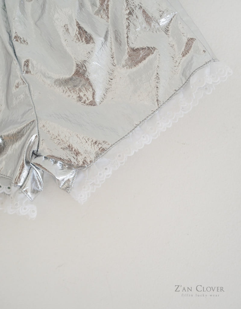 Zan Clover - Korean Children Fashion - #designkidswear - Leather Lace Shorts - 7