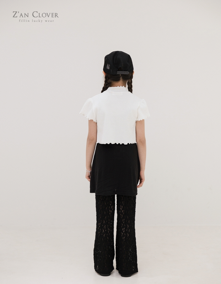 Zan Clover - Korean Children Fashion - #designkidswear - Lace Bootcut Pants - 7