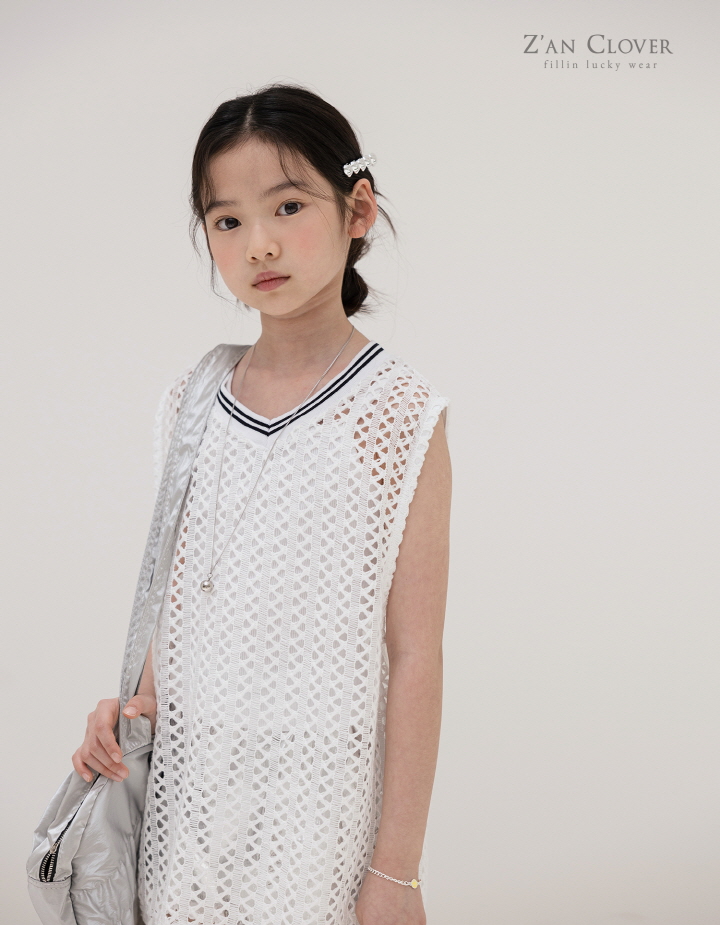 Zan Clover - Korean Children Fashion - #designkidswear - Soft Mesh Sleeveless - 10