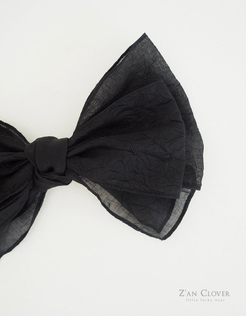Zan Clover - Korean Children Fashion - #discoveringself - Wrinkled Ribbon Clip - 5