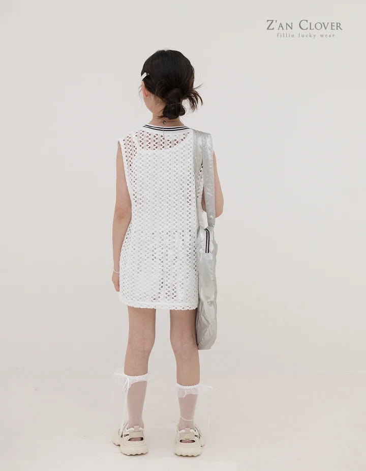 Zan Clover - Korean Children Fashion - #discoveringself - Soft Mesh Sleeveless - 11