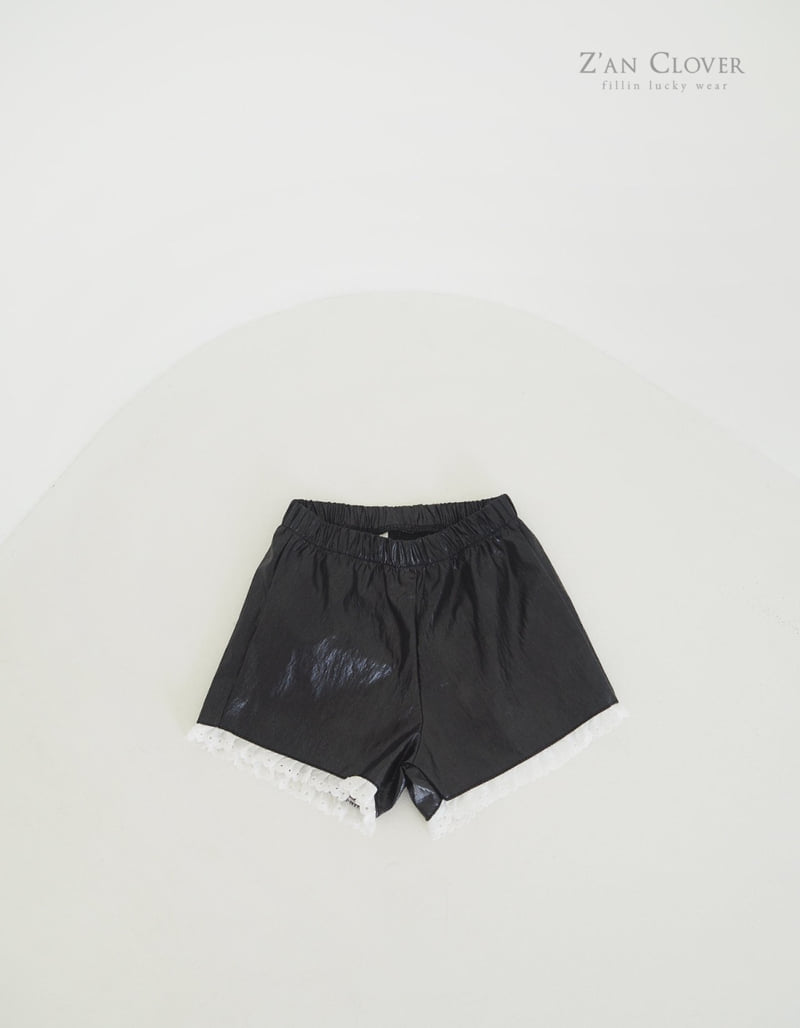 Zan Clover - Korean Children Fashion - #fashionkids - Leather Lace Shorts - 9