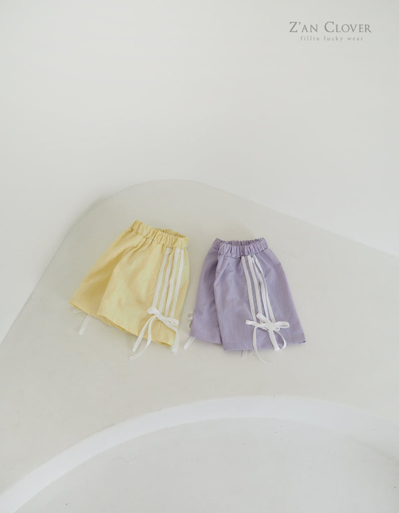 Zan Clover - Korean Children Fashion - #fashionkids - Ribbon Anorak Bermuda Pants - 5
