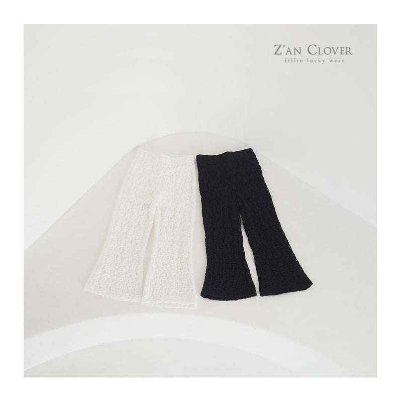 Zan Clover - Korean Children Fashion - #fashionkids - Lace Bootcut Pants