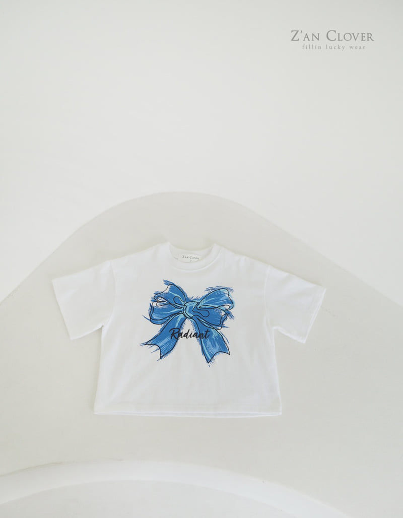 Zan Clover - Korean Children Fashion - #fashionkids - Blue Ribbon Tee - 5