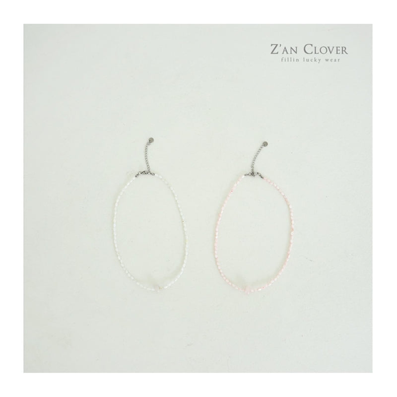 Zan Clover - Korean Children Fashion - #fashionkids - Pastel Pearl Necklace